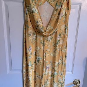 Mac Duggal Floral Yellow Wedding Dress